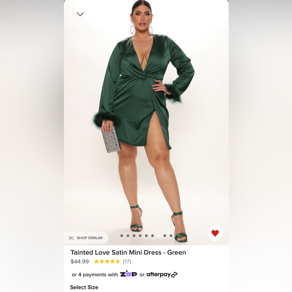 Green Fashion Nova dress